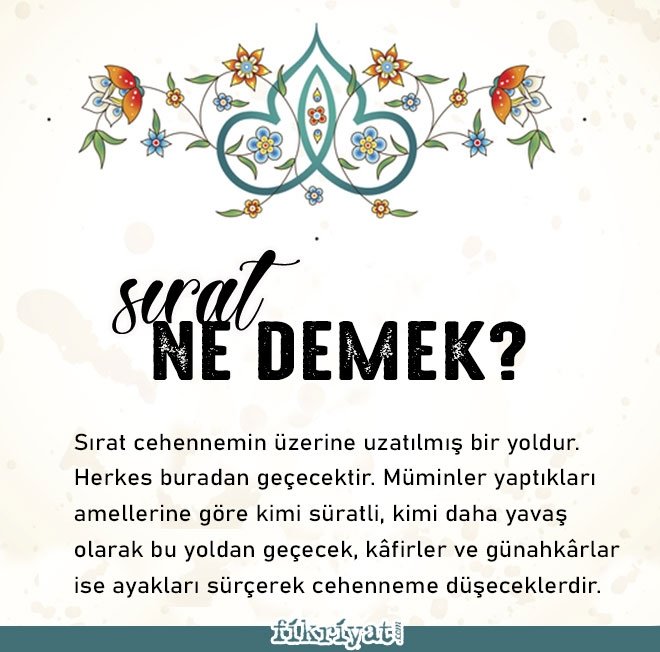 SIRAT NE DEMEK?