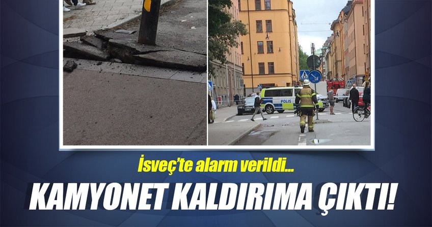 İsveç’i alarma geçiren kamyonet