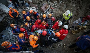 Rescue efforts continue in quake-hit Izmir to pull survivors out of rubbles of collapsed building