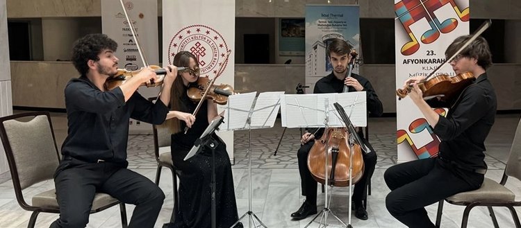 23. Afyonkarahisar Klasik Müzik Festivali’nde Suk Dörtlüsü Quartet sahne aldı