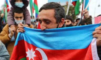 Azerbaijani flag hoisted in recently liberated Lachin region