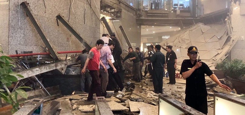 AT LEAST 20 INJURED AFTER FLOOR AT INDONESIAS STOCK EXCHANGE COLLAPSES