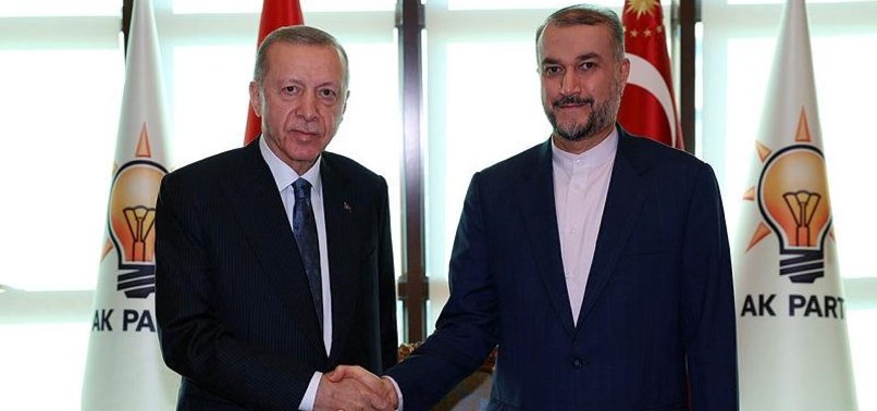 TURKISH LEADER ERDOĞAN RECEIVES IRAN FM AMIR-ABDOLLAHIAN FOR TALKS