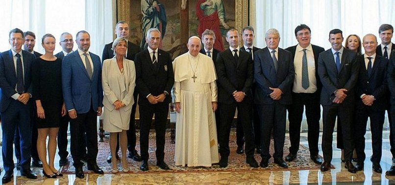 POPE FRANCIS BLESSES UEFA OFFICIALS AHEAD OF EURO 2020