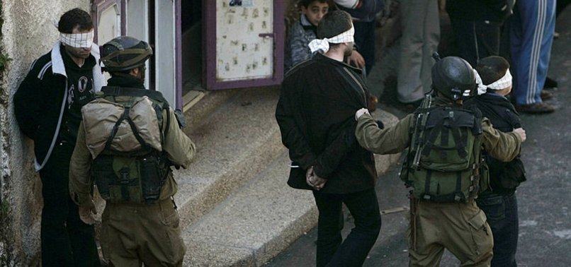13 PALESTINIANS ARRESTED IN ISRAELI RAIDS