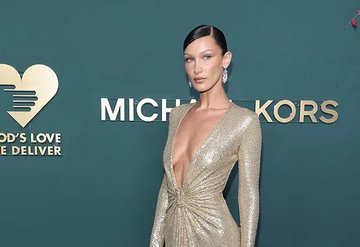 Bella Hadid moda devi için kamera karşısında