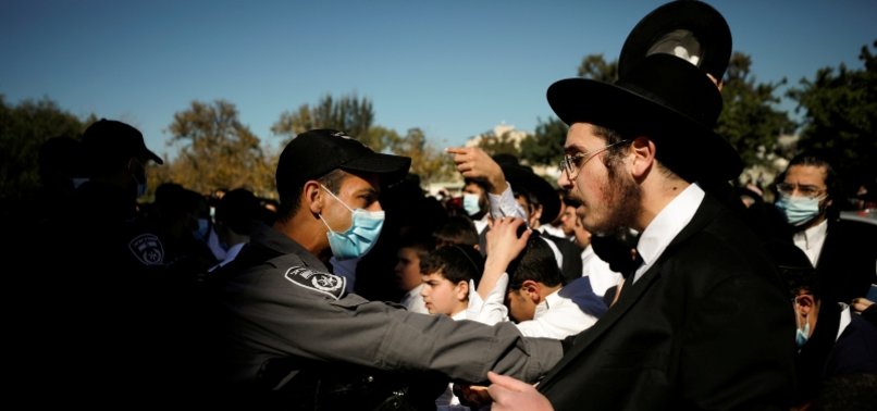 ULTRA-ORTHODOX JEWS CLASH WITH POLICE IN ISRAEL
