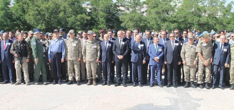 CEREMONY FOR TURKISH SOLDIERS MARTYRED IN AIR CRASH