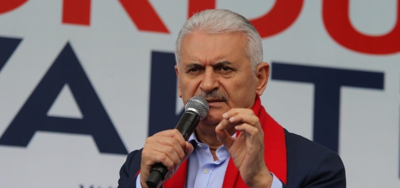 TURKISH PM YILDIRIM VOWS TO CLEAR TERRORISTS EAST OF EUPHRATES