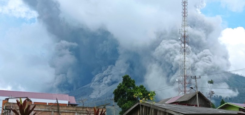 VOLCANIC ERUPTION SPARKS FOREST FIRE ON EASTERN INDONESIAN ISLAND