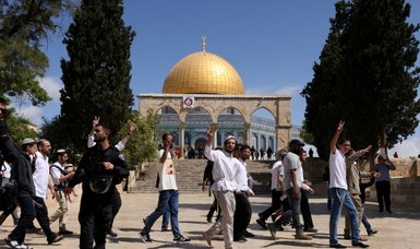 Scores of Israelis storm Al-Aqsa complex as settlers plan flag march in Jerusalem