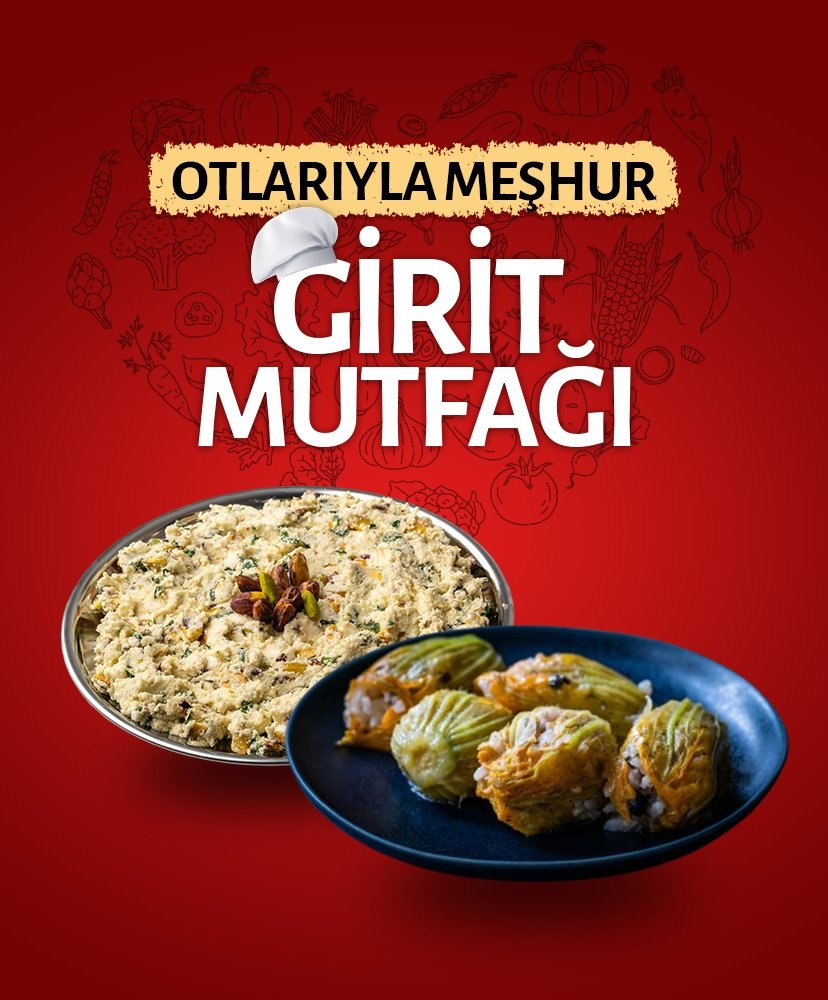 Otlarıyla meşhur Girit mutfağı