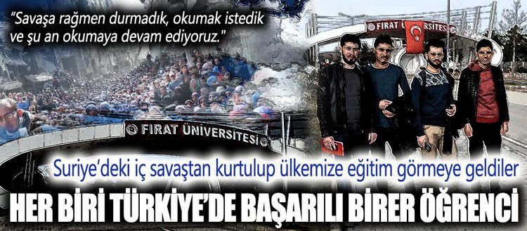 Onların üniversite hayalleri Türkiye’de gerçekleşti