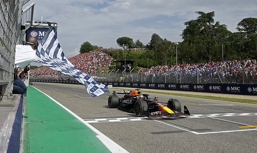 Verstappen holds off charging Norris to win at Imola