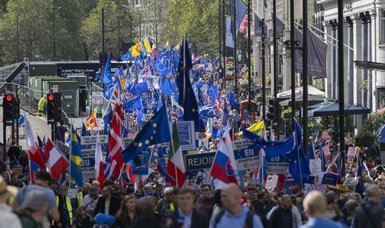 Thousands in London protest Brexit, call for rejoining EU