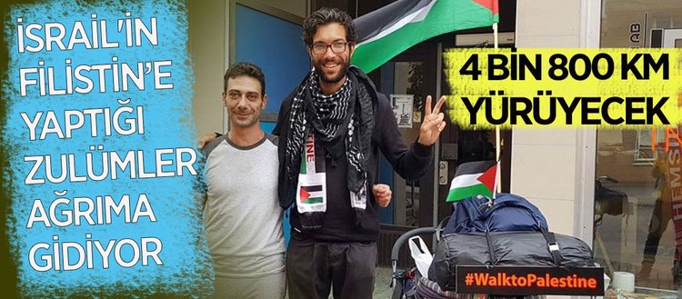 Yahudi aktivist Filistin’e yürüyor