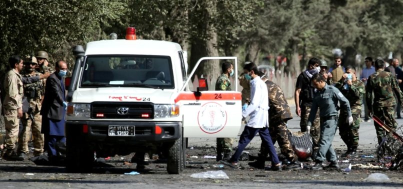 TWIN BLASTS NEAR AFGHAN HOSPITAL KILL TWO, LEAVING EIGHT INJURED