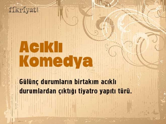 Acıklı Komedya