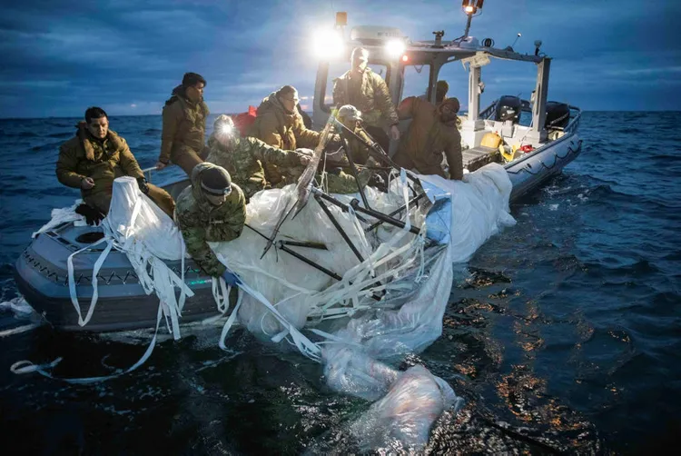 Balloon Rescue Navy releases first photos of Chinese balloon recovery