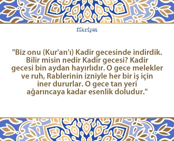 2026’da Kadir gecesi hangi gün?
