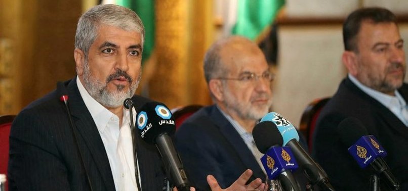 ISRAEL TRIES TO MAKE US LOOK LIKE EXTREMISTS AND TERRORISTS, SAYS KHALED MESHAAL