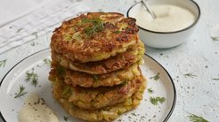 Fırında sebzeli fit mücver