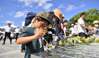 Japan urges peace, decries deterrence theory on Hiroshima anniversary