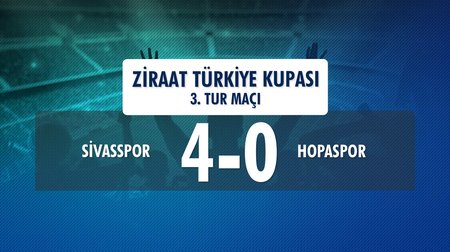 Sivasspor 4 - 0 Hopaspor (Ziraat Türkiye Kupası 3. Tur Maçı) 