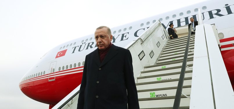 PRESIDENT ERDOĞAN ARRIVES IN QUAKE-HIT EASTERN TURKISH PROVINCE