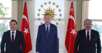 Turkish President Erdoğan receives Kyrgyz parliament speaker