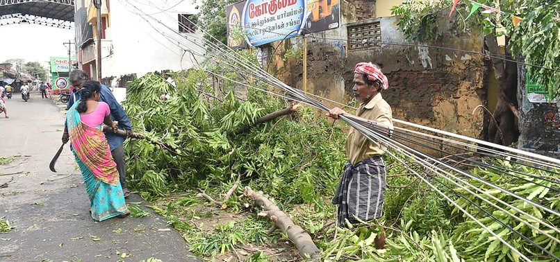 CYCLONE DAMAGES HOMES, KILLS 11 IN SOUTHERN INDIA