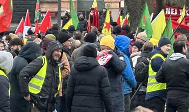 YPG/PKK supporters stage another provocative demonstration in Swedish capital Stockholm