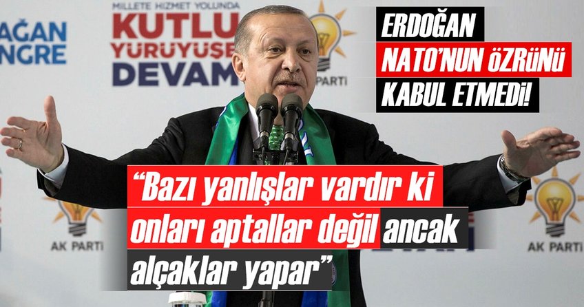 Cumhurbaşkanı Erdoğan’dan NATO tatbikatındaki skandalla ilgili sert sözler