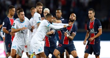 Five sent off as Marseille grab rare win at PSG
