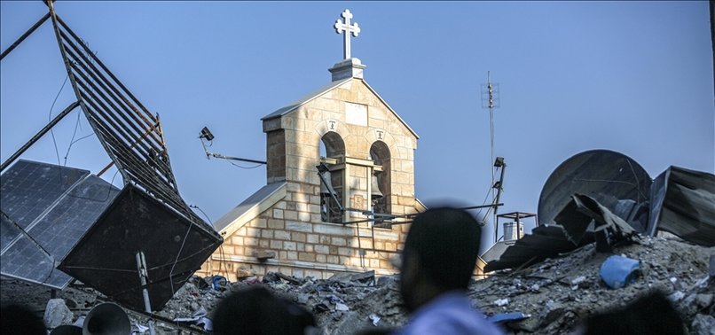 RUSSIA CONDEMNS STRIKE ON GREEK ORTHODOX CHURCH IN GAZA STRIP