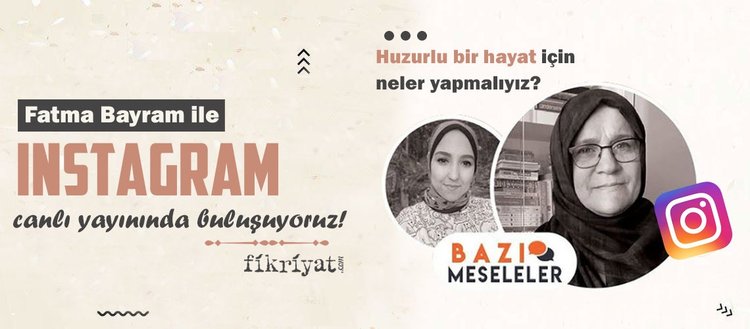 fatma bayram ile instagram canli