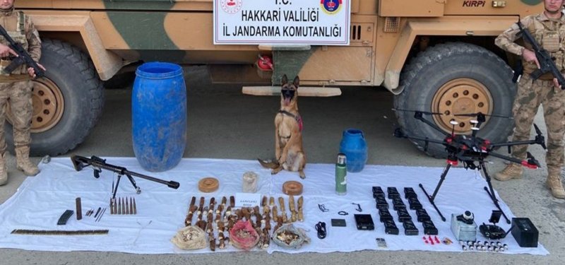 Turkish security forces seize PKK terrorists' ammunition cache