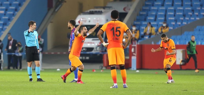 GALATASARAY DEFEAT TRABZONSPOR 2-0 MOVE TO TOP OF TURKISH SUPER LEAGUE STANDING