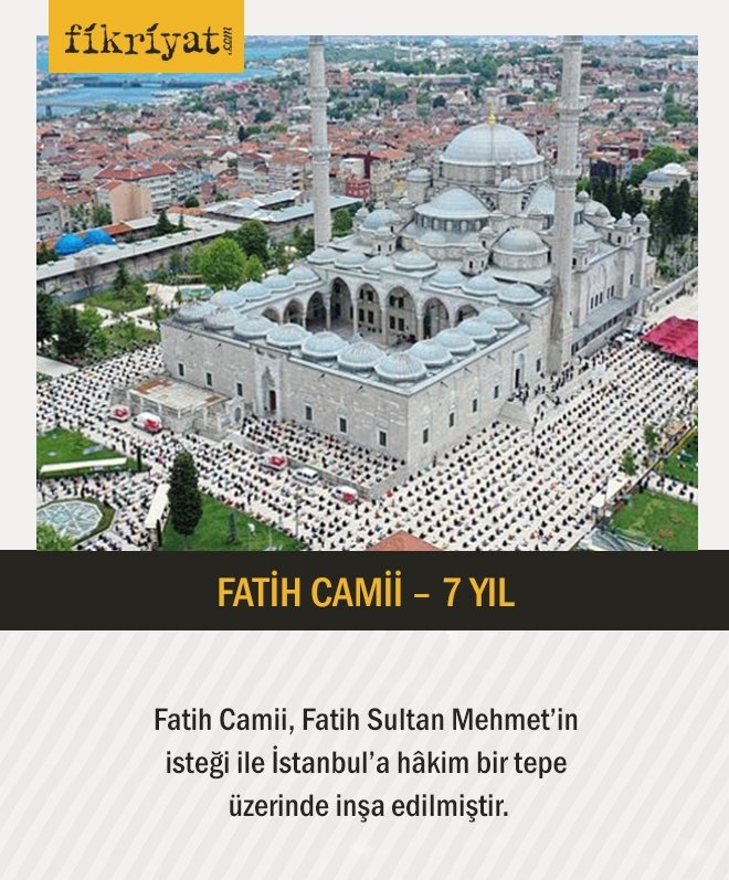 FATİH CAMİİ – 7 YIL
