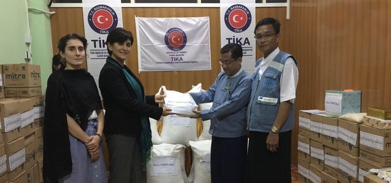 FIRST TURKISH AID SHIPMENT ARRIVES IN MYANMAR