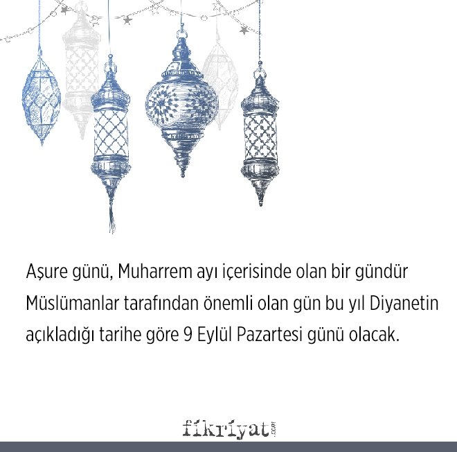 2019 AŞURE GÜNÜ NE ZAMAN?