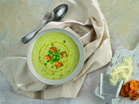 Taze Sarımsaklı, Bezelyeli Çorba