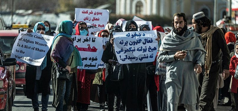 AFGHAN WOMEN PROTEST ON EVE OF UN DAY AGAINST VIOLENCE