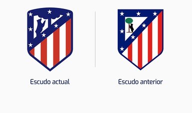 Atletico Madrid fans decided to revert the club to their old logo