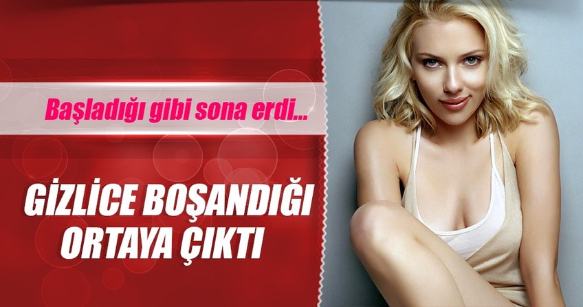 Scarlett Johansson gizlice boşandı
