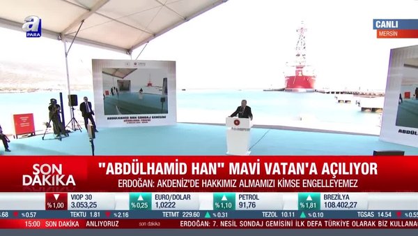 Abdülhamid Han gemisinin ilk görev Yörükler-1 kuyusu