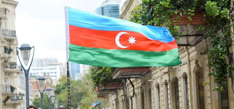AZERBAIJANI FLAG WAVES IN RECENTLY LIBERATED SHUSHA CITY