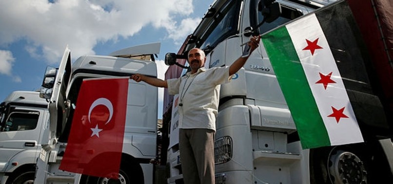 TURKISH NGO SENDS 20 TRUCKS OF HUMANITARIAN AID TO SYRIA’S IDLIB