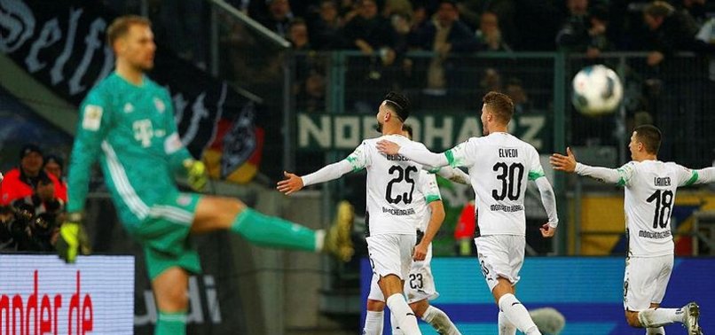 GLADBACH STUN BAYERN 2-1 WITH LAST-GASP PENALTY