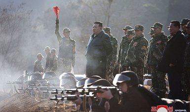 North Korea's Kim guides artillery firing drill by Korean People's Army, KCNA says